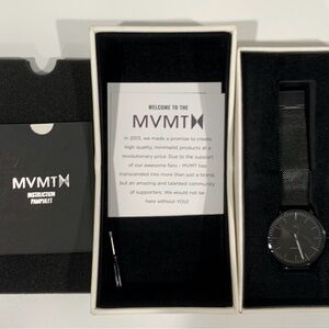 MVMT Black Minimalist “Melrose” Watch
